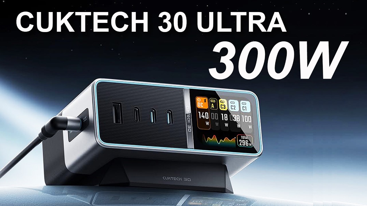 Check VAR Cuktech 30 Ultra, trạm sạc có cổng DC 300W cho Laptop Gaming, mini PC...