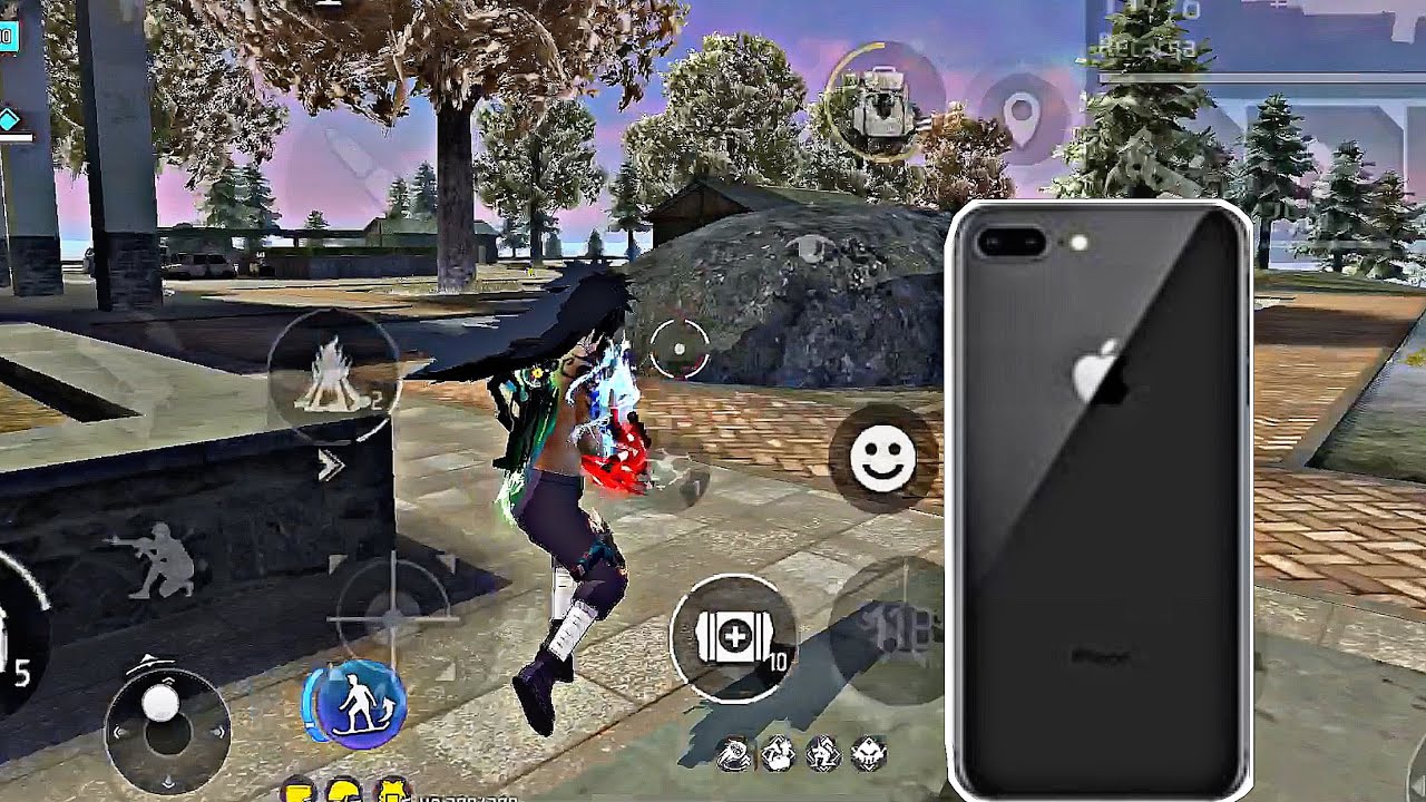 ASÍ ES JUGAR FREE FIRE EN IPHONE 8 PLUS EN 2026