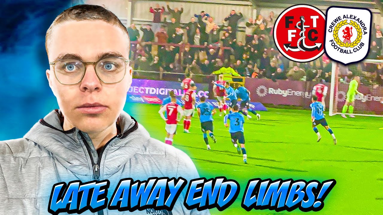 LATE AWAY END LIMBS | FLEETWOOD 0-1 CREWE VLOG! | EFL LEAGUE TWO