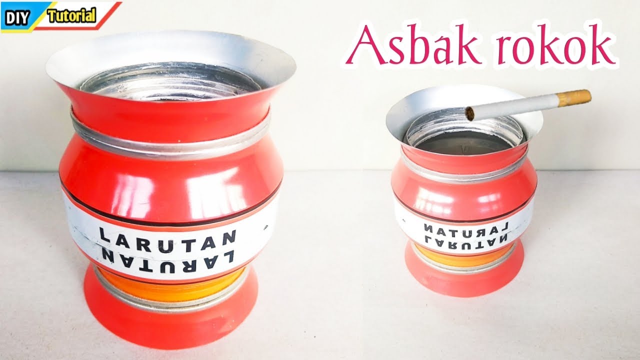 Cara membuat asbak rokok dari barang bekas