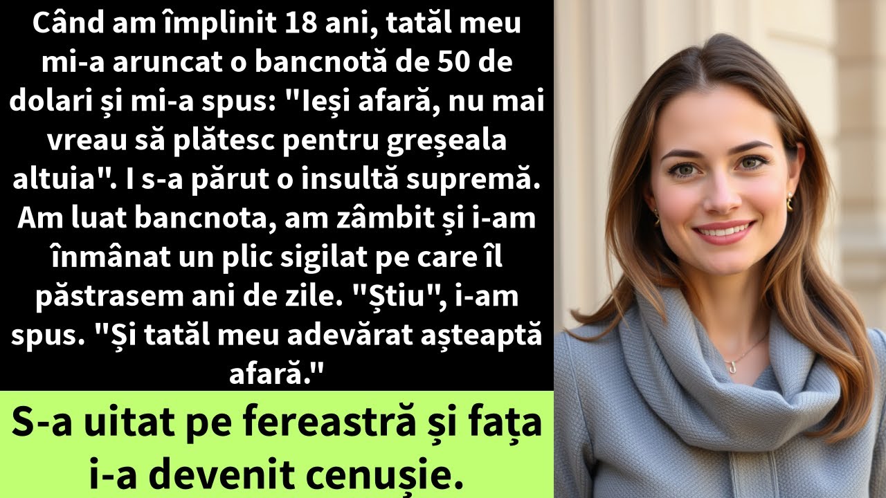 Când am împlinit 18 ani, tatăl meu mi-a aruncat o bancnotă de 50 de dolari și mi-a spus: 