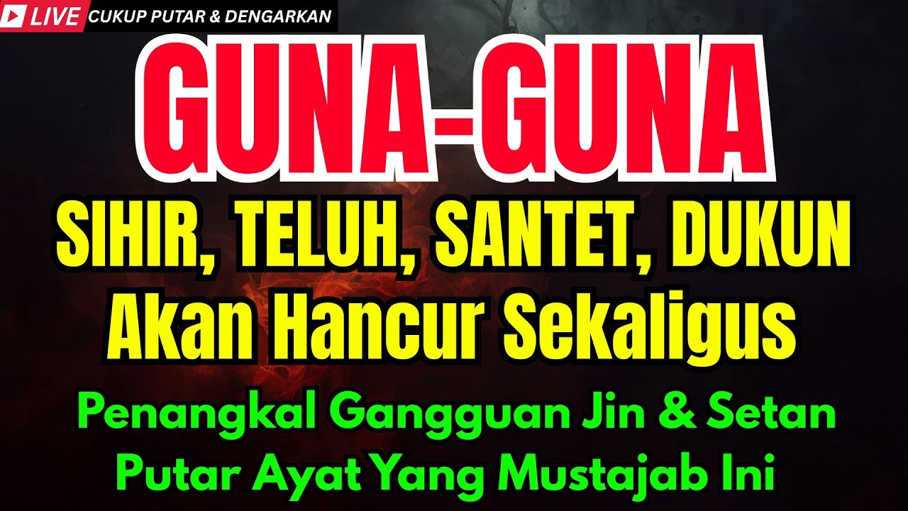 ALLAHUAKBAR! AYAT RUQYAH PENGUSIR JIN, PENAWAR SIHIR PALING DAHSYAT | PENENANG FIKIRAN