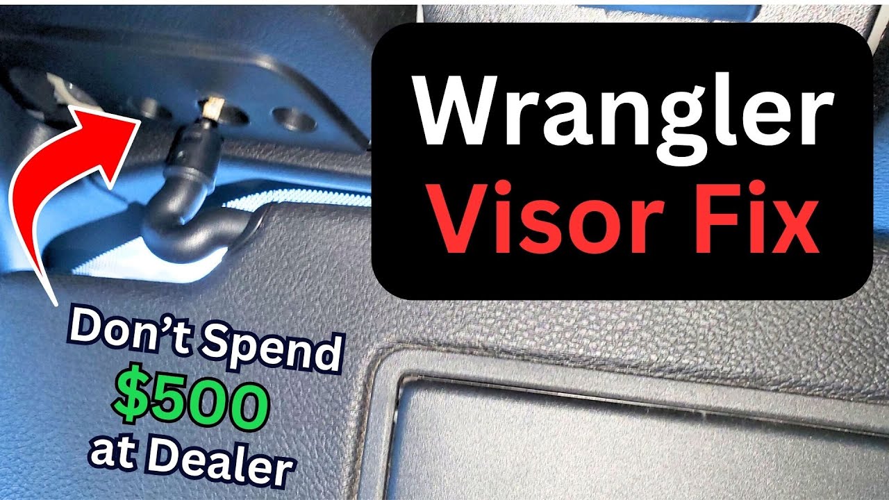 Fix Your Wrangler Sun Visor by Yourself & Save $500
