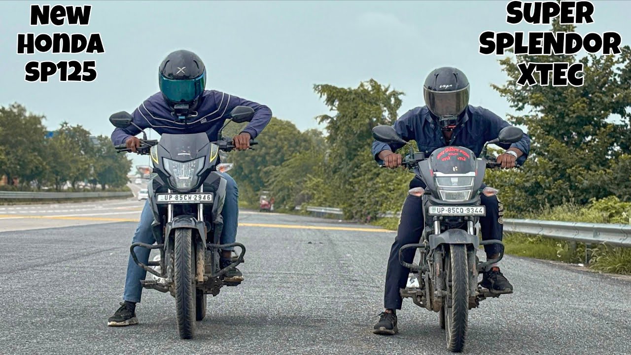 2025 Honda Sp125 vs Hero Super Splendor Xtec || Drag Race  ||