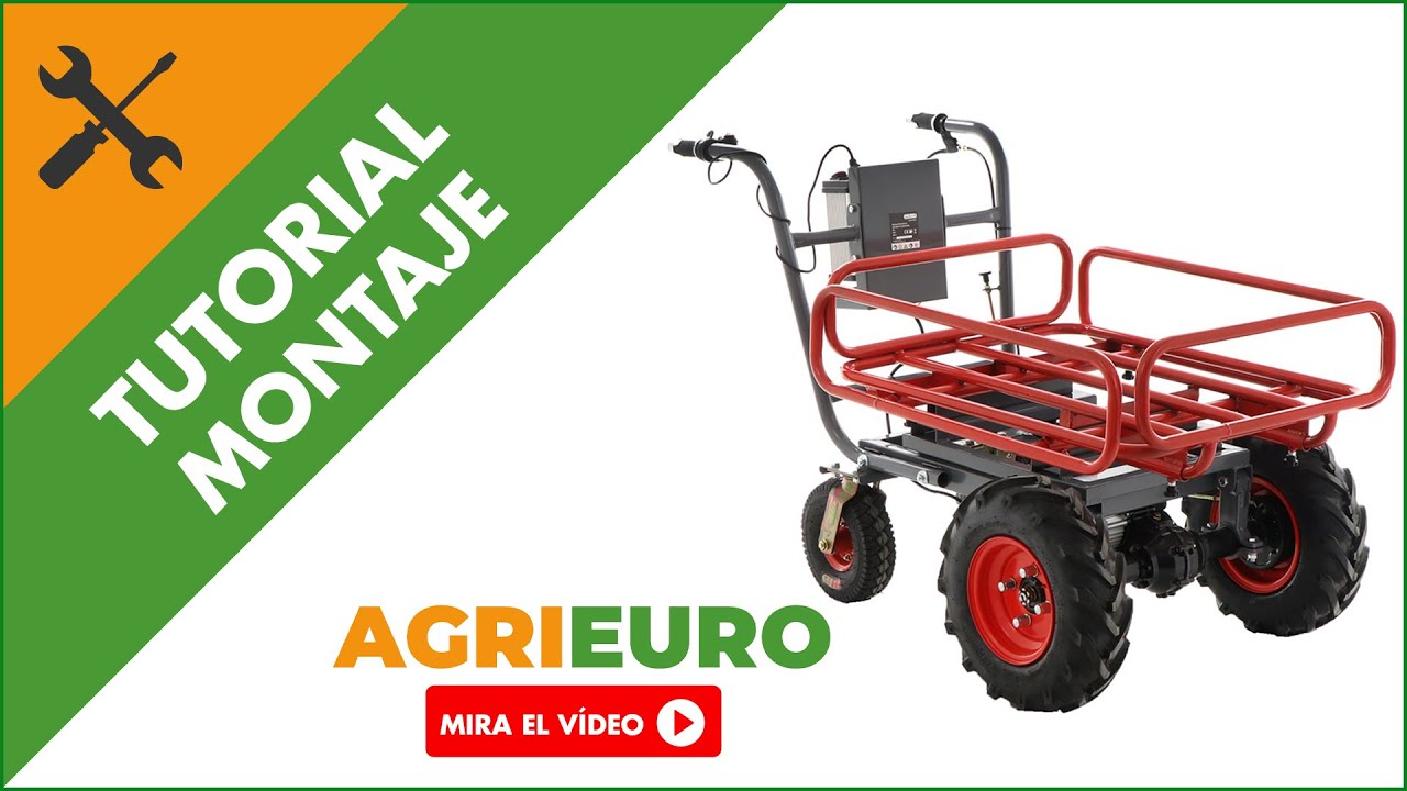 Montaje Carretilla de batería Geotech CAR 300T-T PLUS - Batería de 40V y 6 Ah