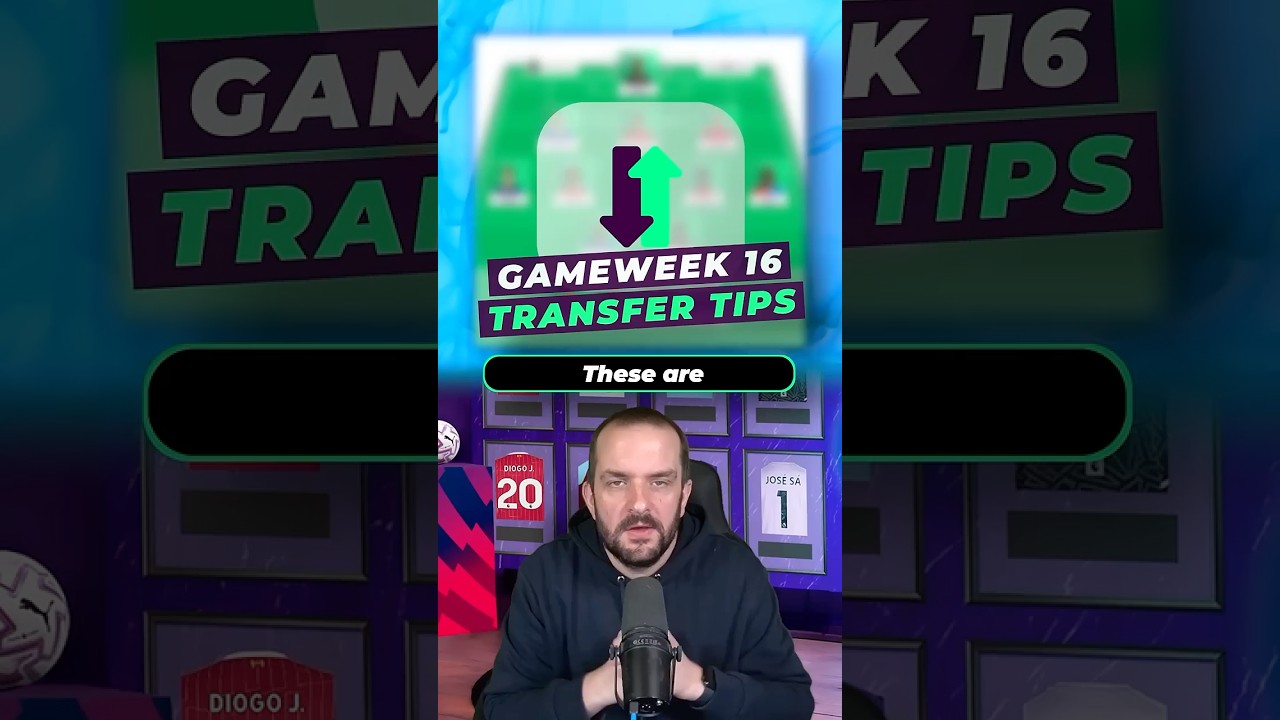 Transfer Tips for Gameweek 16 #fpl #fantasypremierleague #fpltips