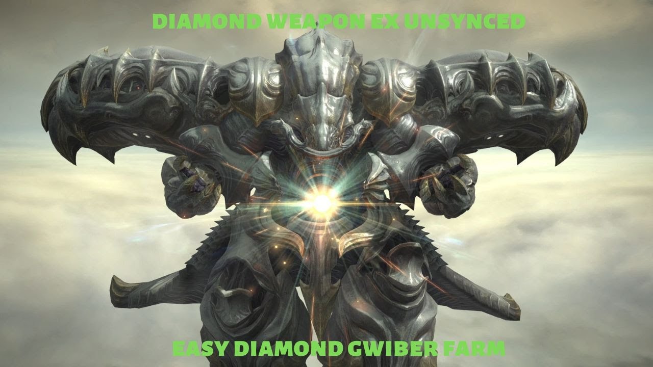 Diamond weapon EX Unsynced Black mage POV