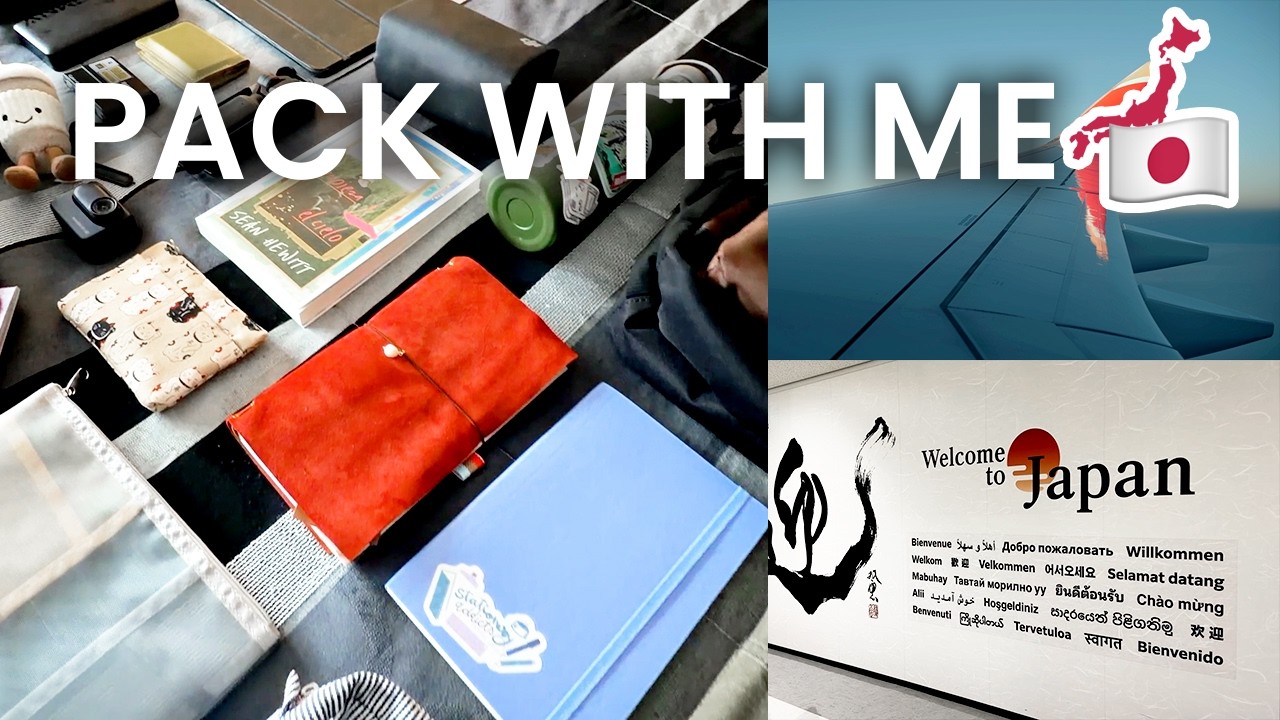 Pack With Me for Japan 🇯🇵 | What’s in My Travel Bag (Stationery, Planners & Essentials)