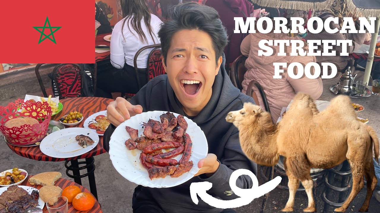 CRAZY STREET FOOD in Casablanca - Trying BBQ CAMEL MEAT in Morocco🇲🇦