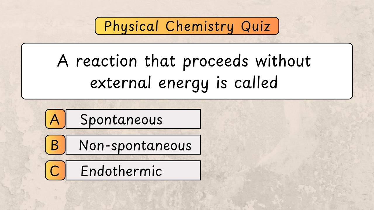 Physical Chemistry Quiz | 30 Challenging Questions | All Competitive Exams