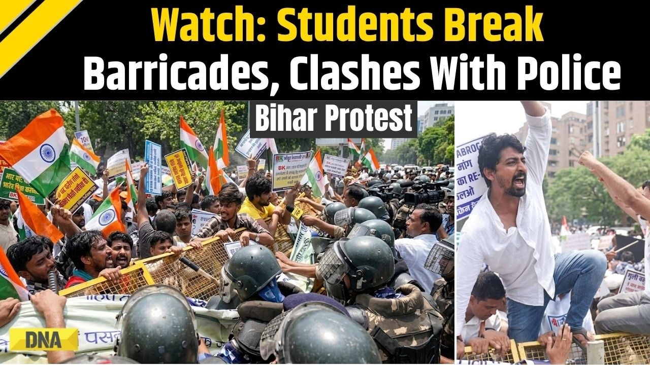 Bihar Protest: BPSC Students Clash Wih Police, Break Barricades During March To Raj Bhavan
