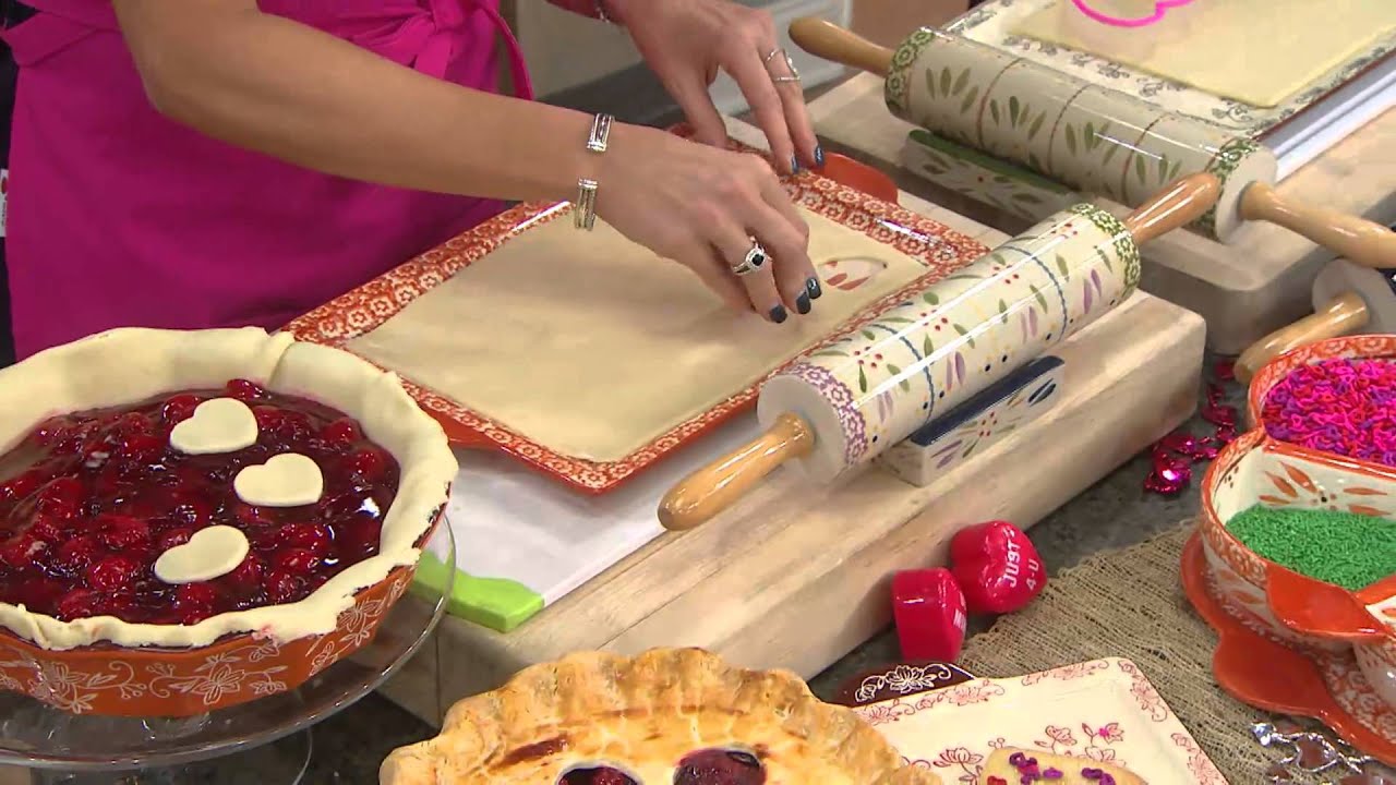 Temp-tations Floral Lace Ceramic Rolling Pin with Stacey Stauffer