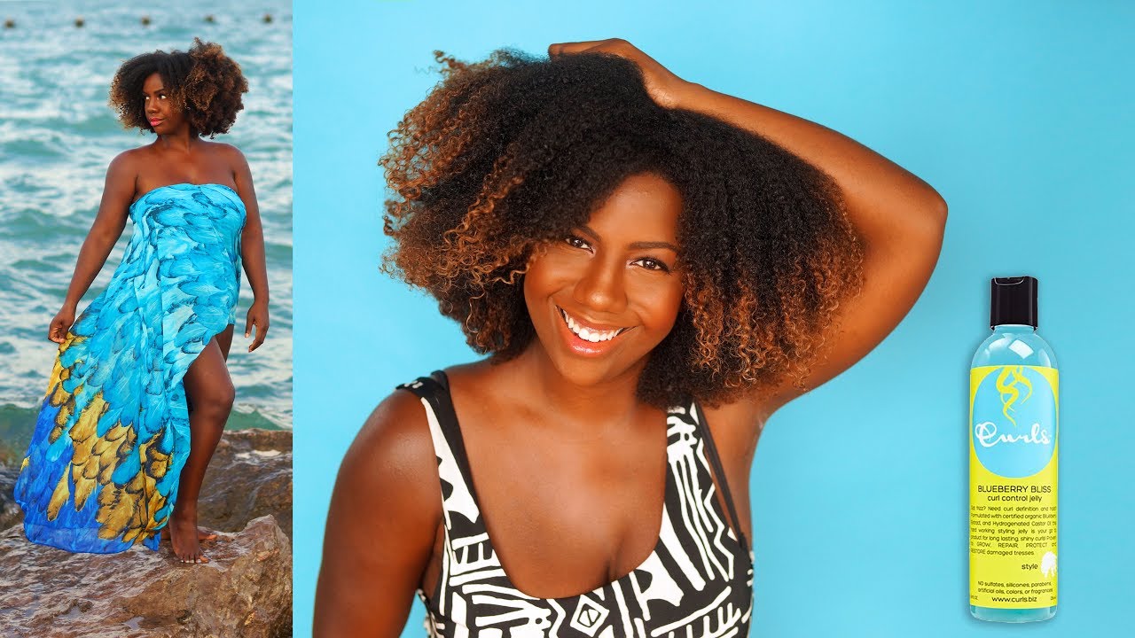 Summer Wash-N-Go Routine with BLUEBERRY BLISS Curl Control Jelly