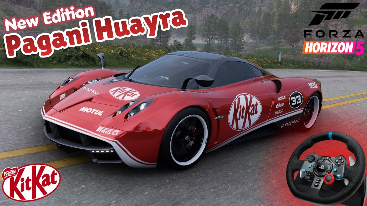 Pagani Huayra BC *KitKat Edition*😍2026 | Forza Horizon 5 | Logitech g29 gameplay