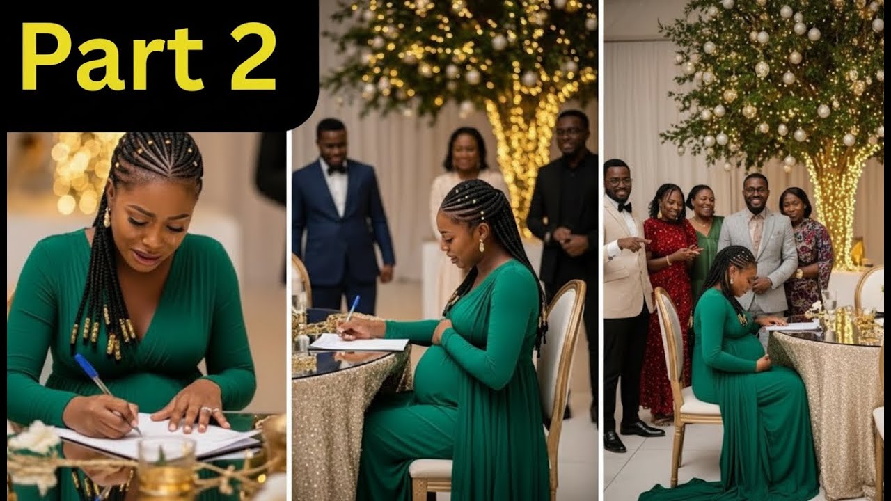 In Tears, His Pregnant Wife Signs the Divorce Papers at Christmas Party — Part 2 