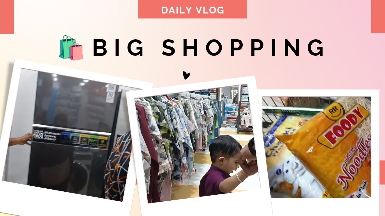 BIG SHOPPING 🛍️ Refrigerator, Gas stove, Groceries & Clothes 🛒