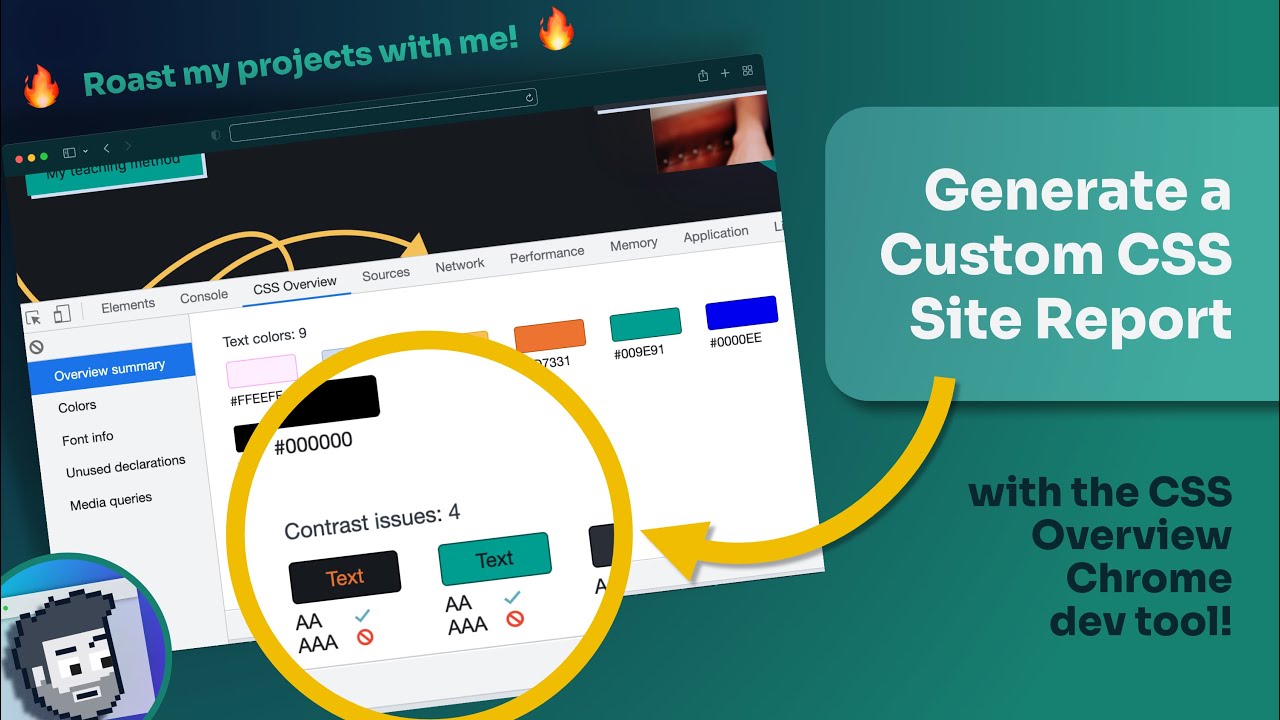Generate a Custom CSS Report for Your Site (CSS Overview in Chrome)