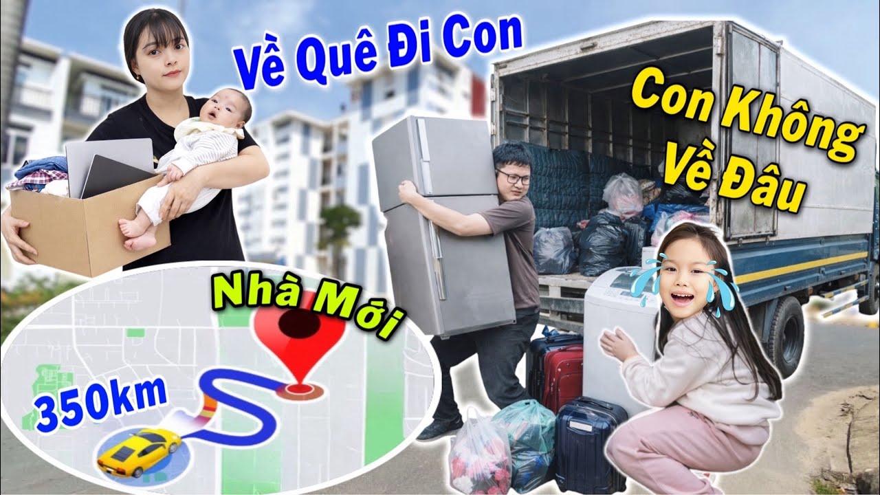 Gia Đình Hằng Nheo Vượt 350Km Để Về Nơi Ở Mới