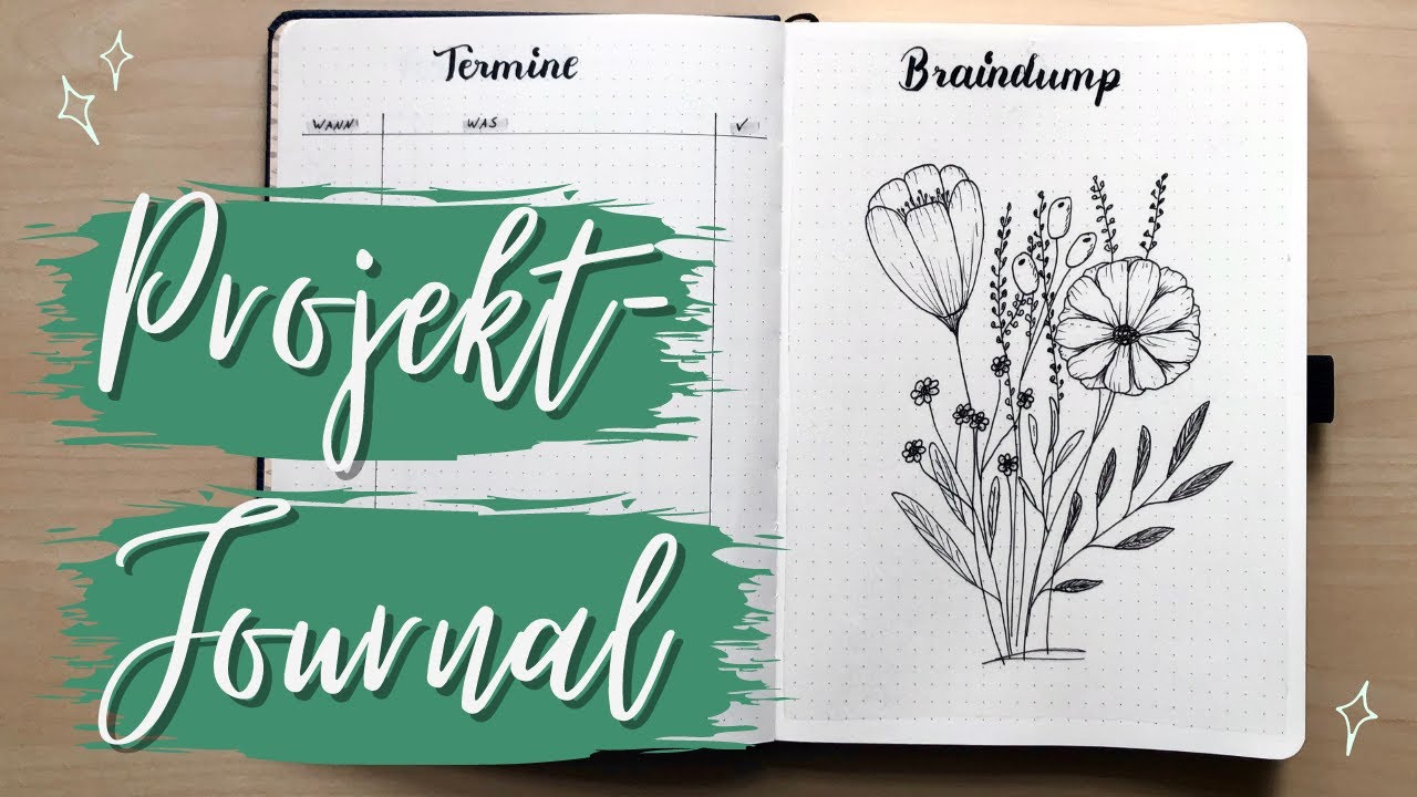 Bullet Journal für die ABSCHLUSSARBEIT | PROJEKTPLANUNG im BuJo | Projektjournal deutsch