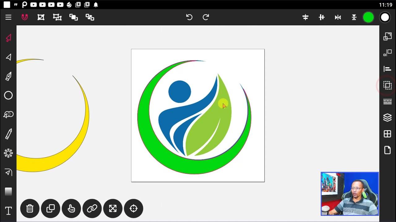 Como Vetorizar  imagem de um logo pelo celular com o app Vector Ink