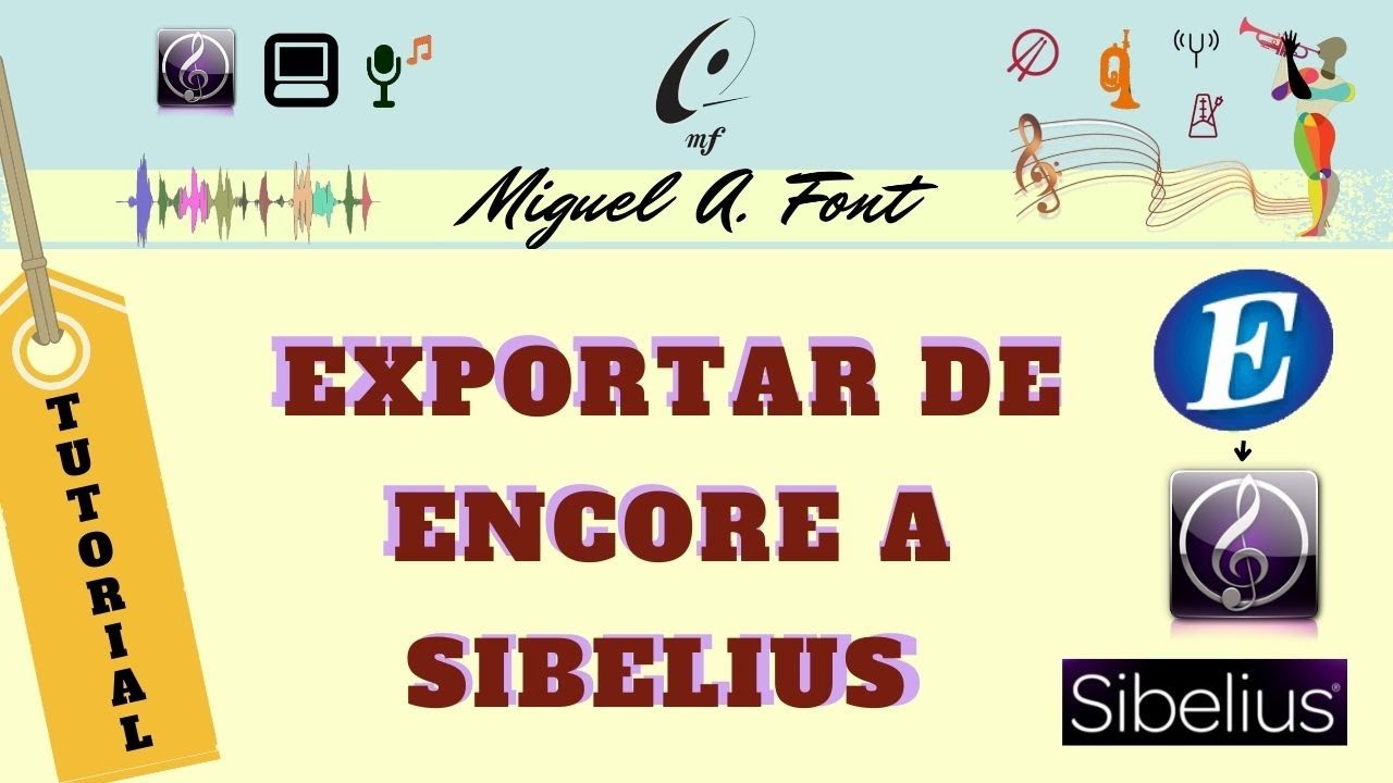 EXPORTAR FACILMENTE Archivos de ENCORE a SIBELIUS 🎼 #tutorial