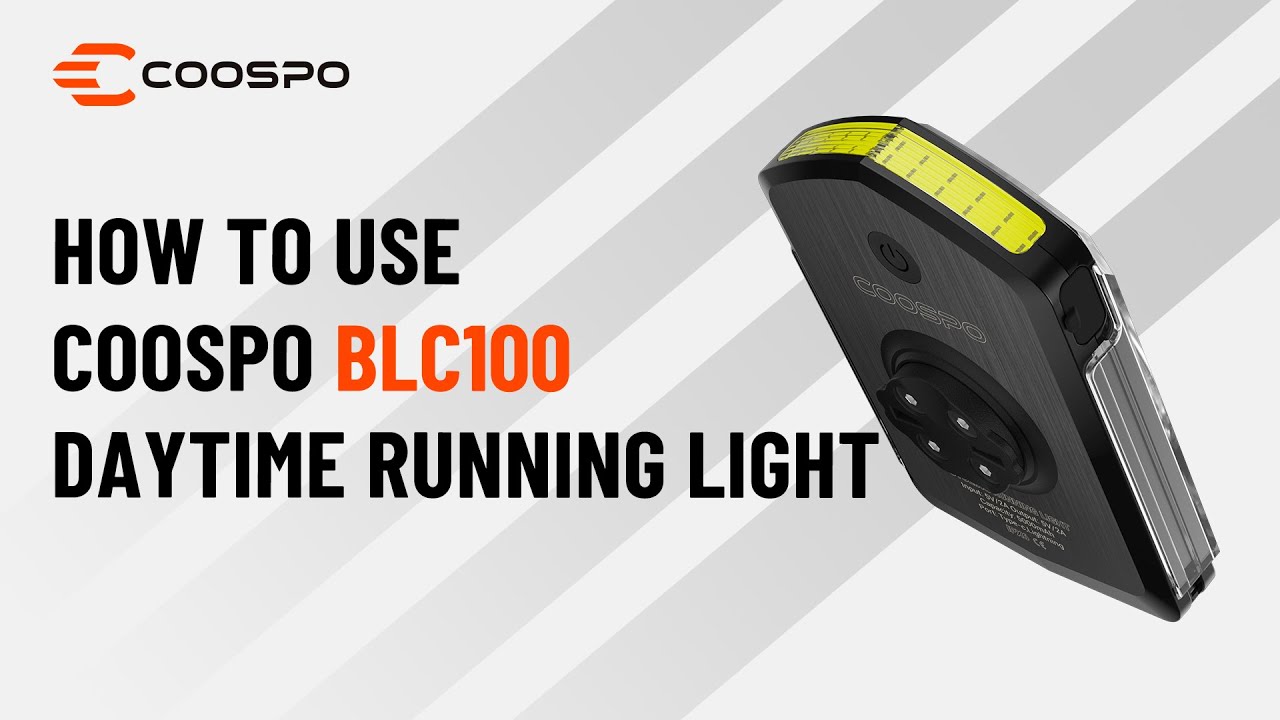 How to Use Coospo BLC100 Daytime Running Light?