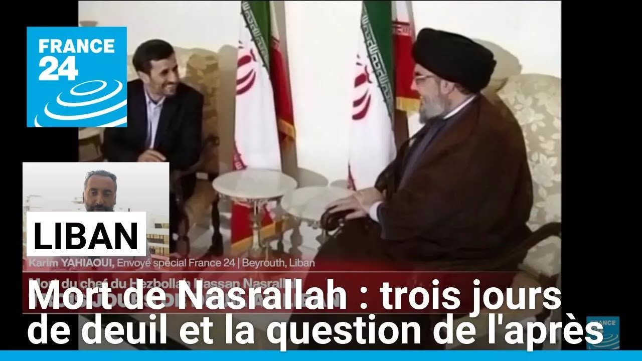 Mort de Hassan Nasrallah : trois jours de deuil au Liban, à la recherche d'un successeur