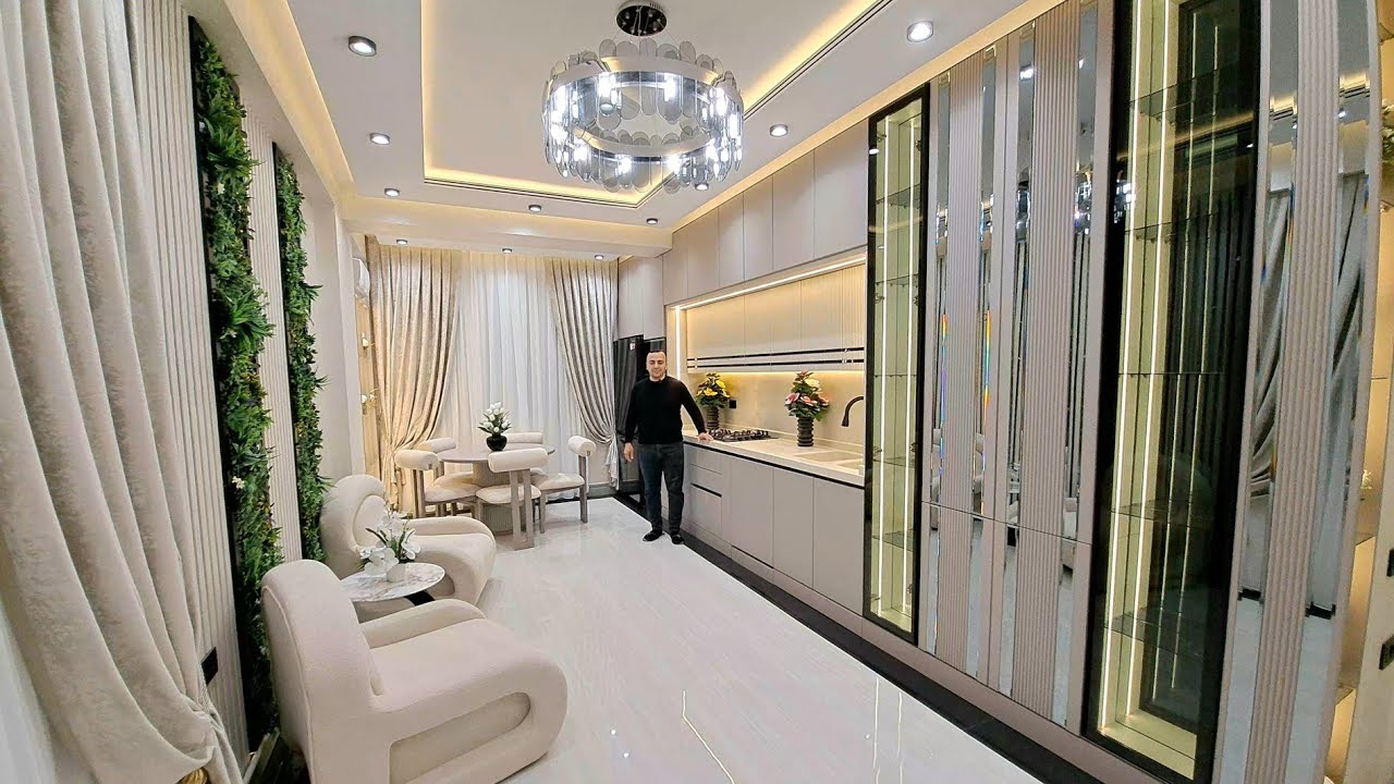 Yeni təmirli əşyalı texnikalı 4 otaqlı mənzil.077-546-96-96 Əşrəf bəy