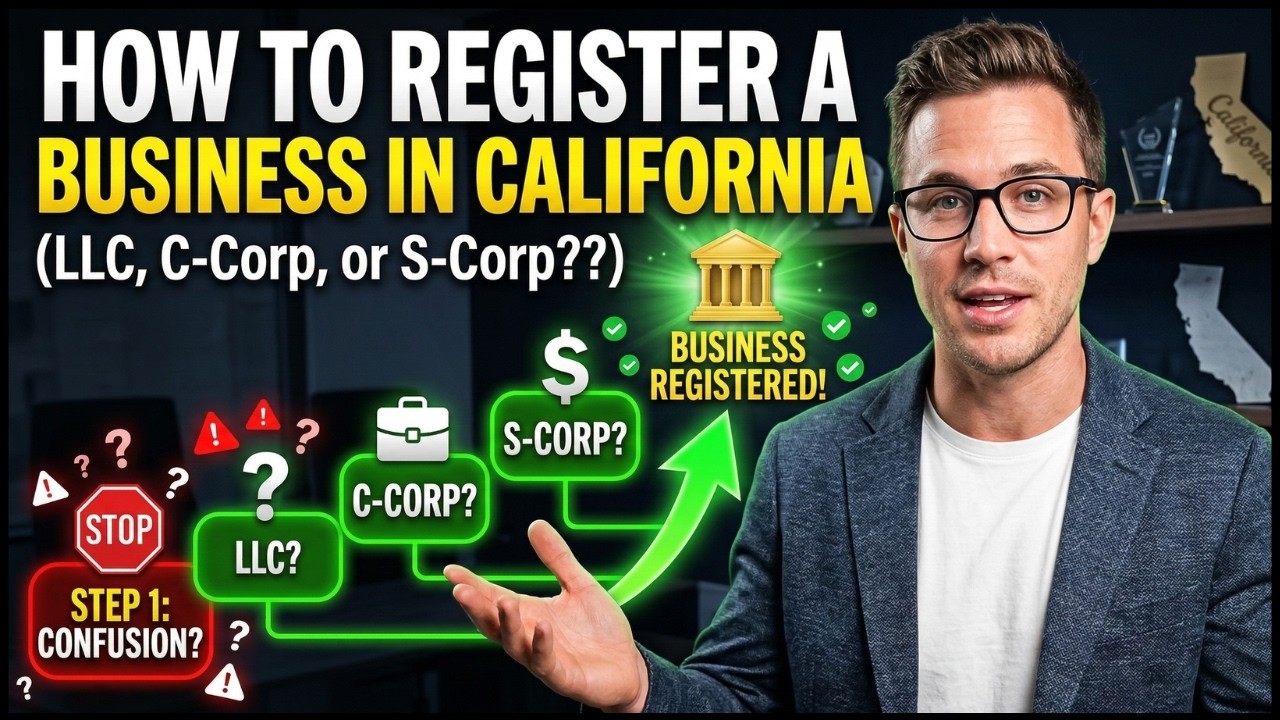 How To Register A Business or Company in California (LLC, C-Corp or S-Corp Formation Online 2026)