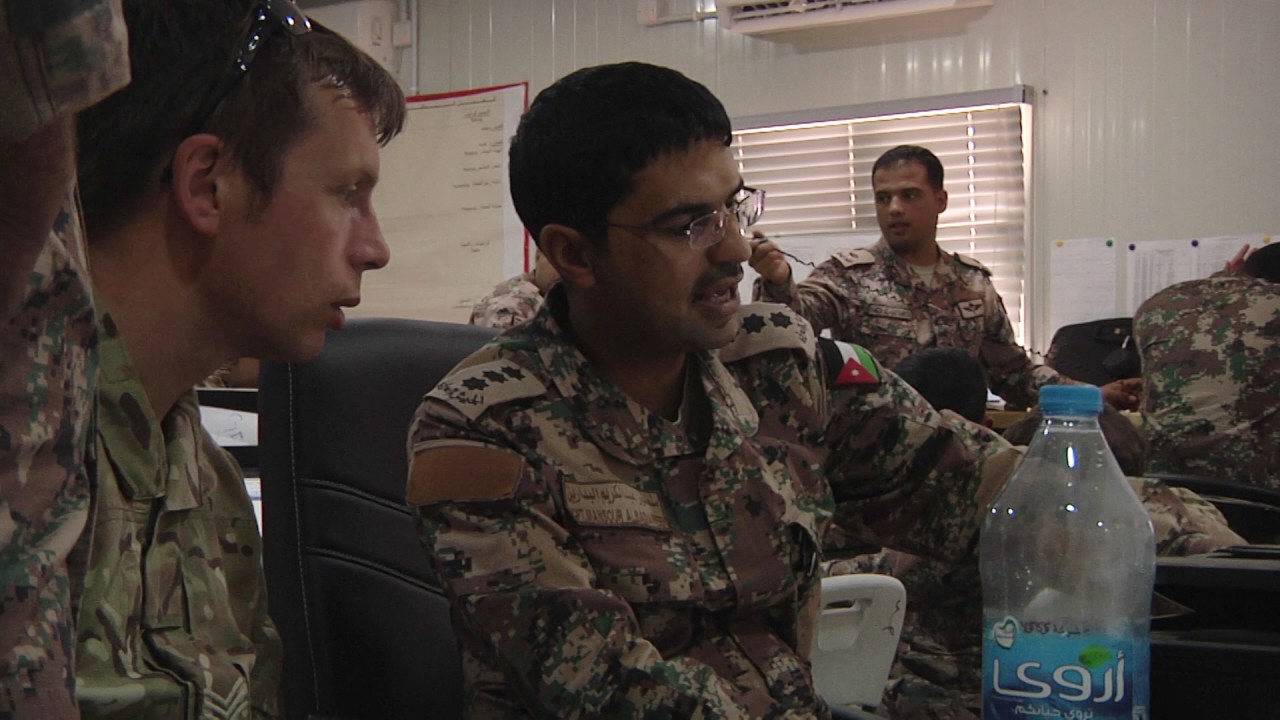 Multi National Planners meet at Camp Zarqa, Jordan during Exercise Eager Lion 17