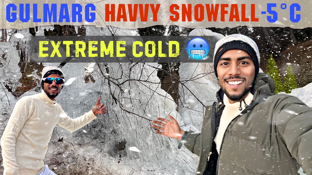 Gulmarg Havvy Snowfall ❄️👻 -5°C Extreme Cold 🥶 December 2025 | Gulmarg Kashmir 