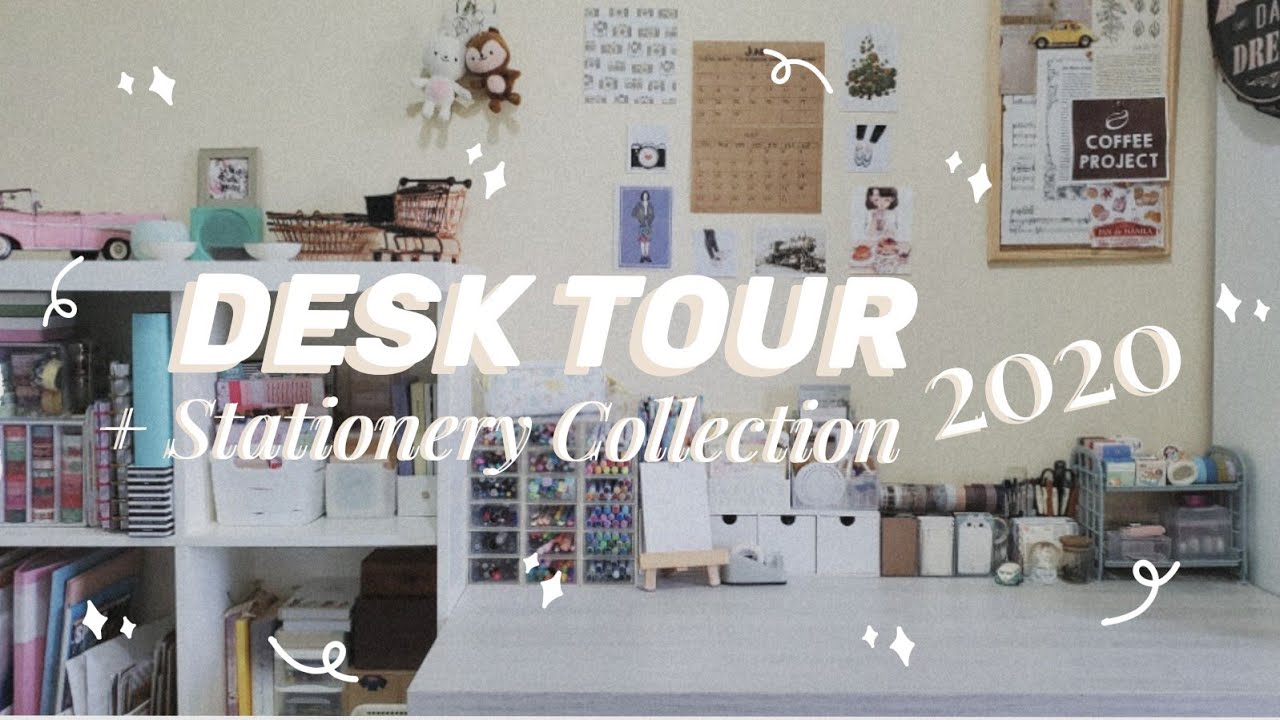 ☁︎ desk tour + stationery collection 2020