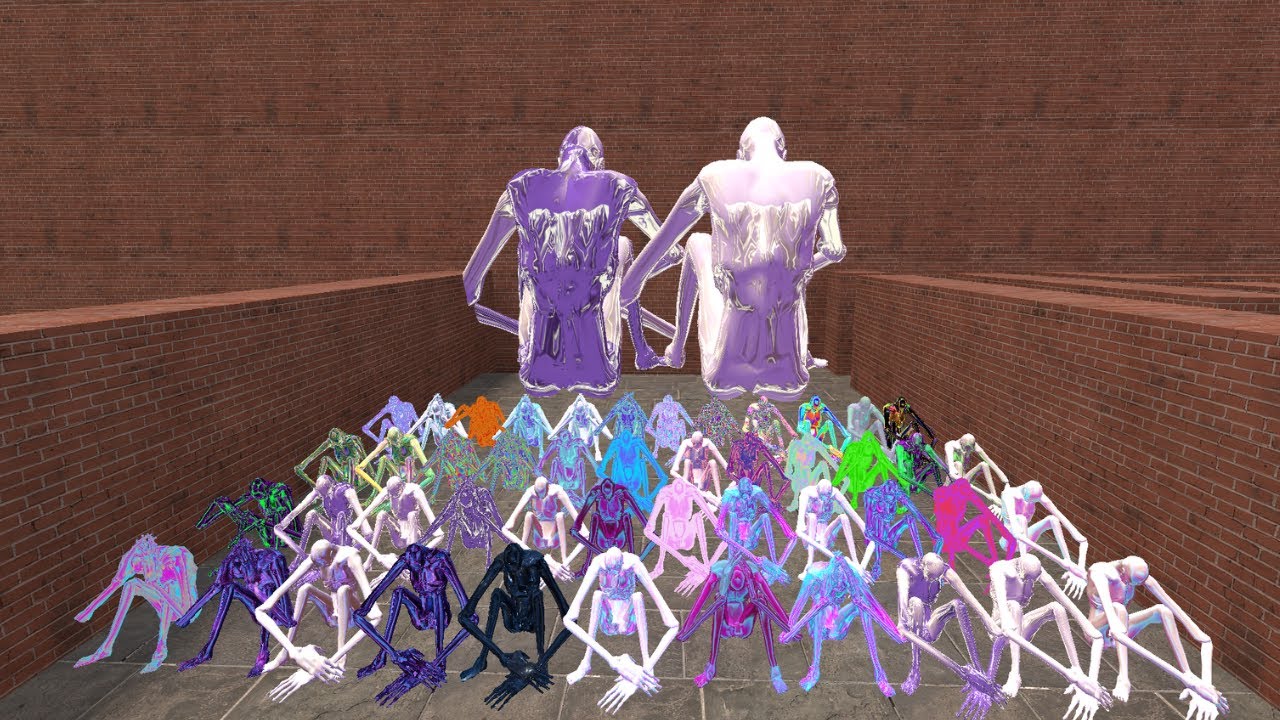 Small SCP-096 vs Giant SCP-096 😱 | Who Escapes the Maze?   #GMod_troll #NexTBots