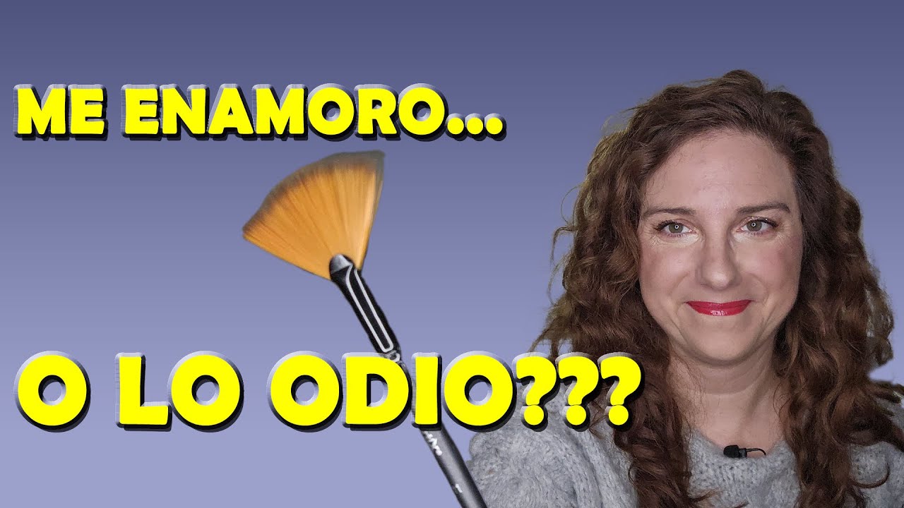 Pruebo por PRIMERA VEZ el PINCEL DE ABANICO. TUTORIAL DE ACUARELA.
