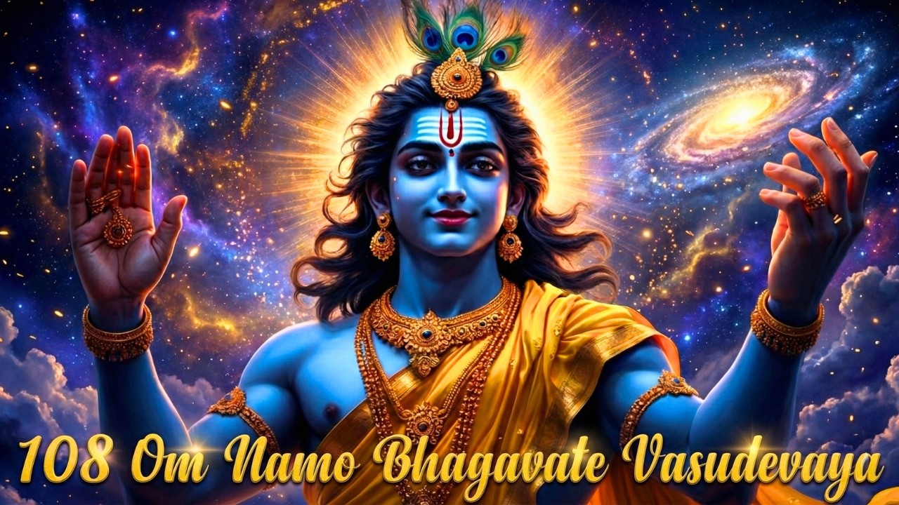 108 Om Namo Bhagavate Vasudevaya Mantra 108 Times | Sree DivineVerse