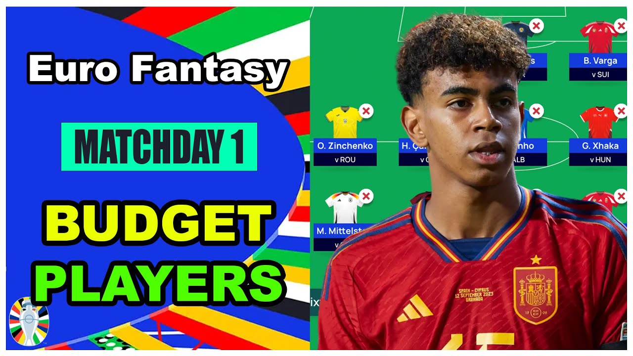 Euro Fantasy: BEST BUDGET PLAYERS | Euro 2024 Fantasy Football Matchday 1 Tips