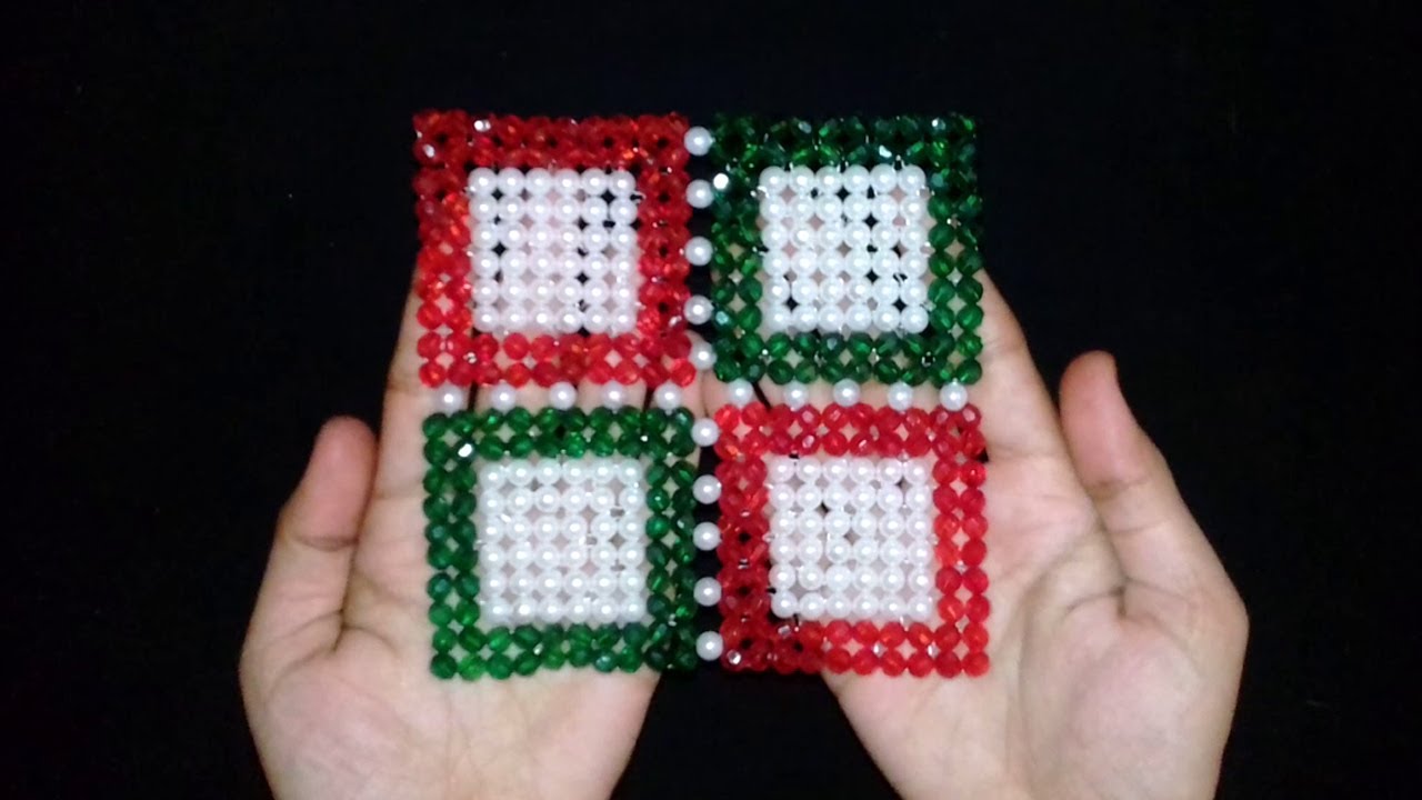 How To Make Table Mat Easy At Home || Diy Beaded Table Mat Craft Ideas