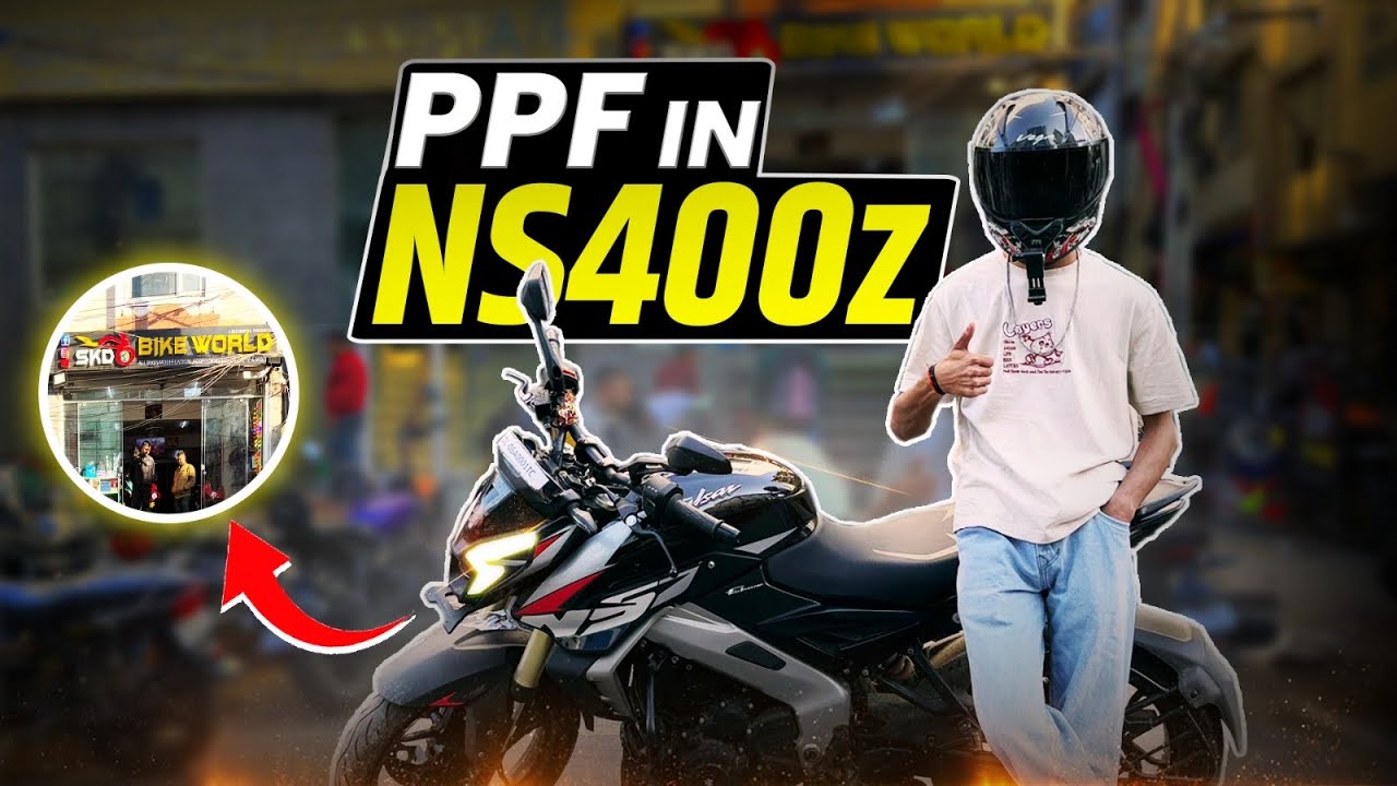 PPF IN NS400z🥵 || Total Cost 🥶😨 || SKD BIKE WORLD || #ns400z #skdbikeworld #trending #viralvideos