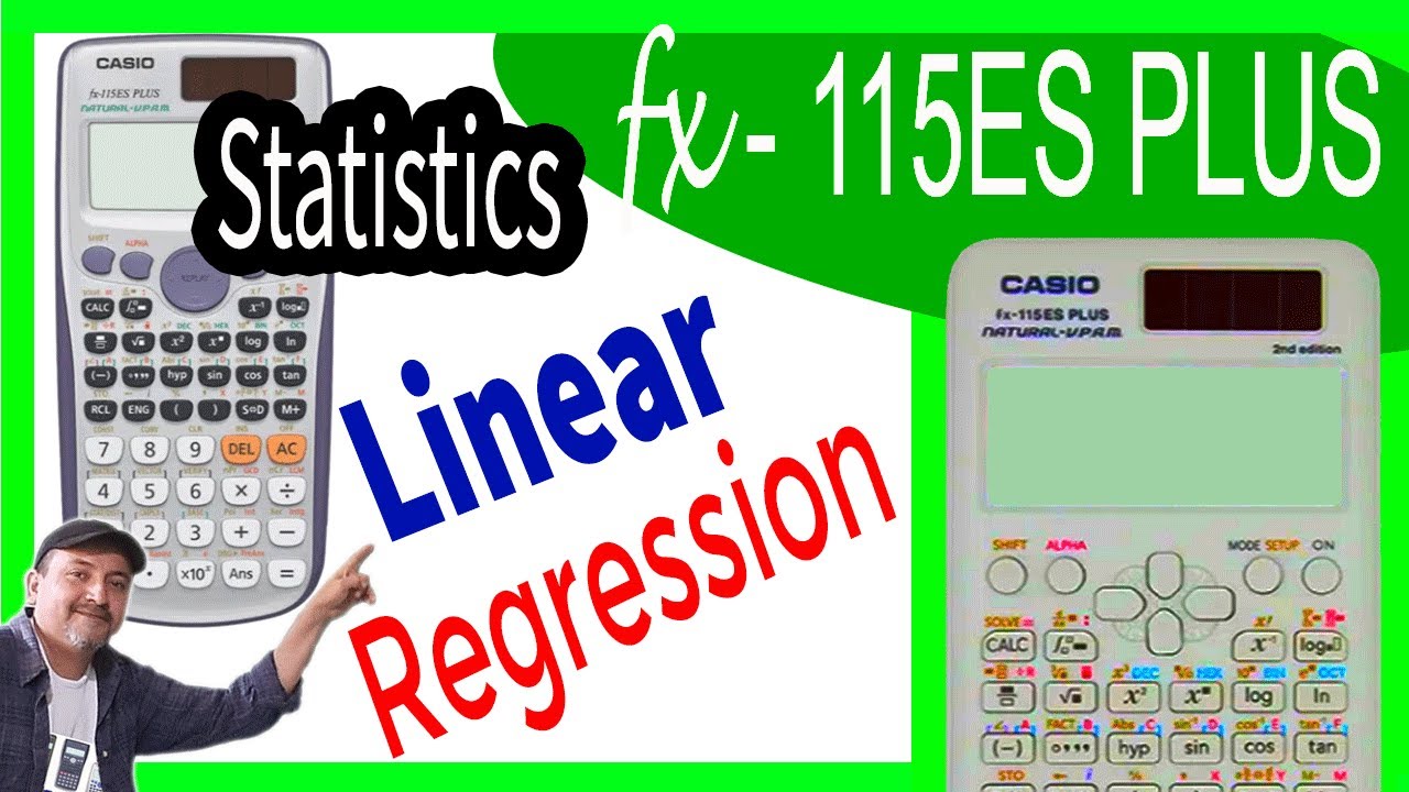 Linear regression CASIO fx-115ES PLUS✅ Step by Step!!!
