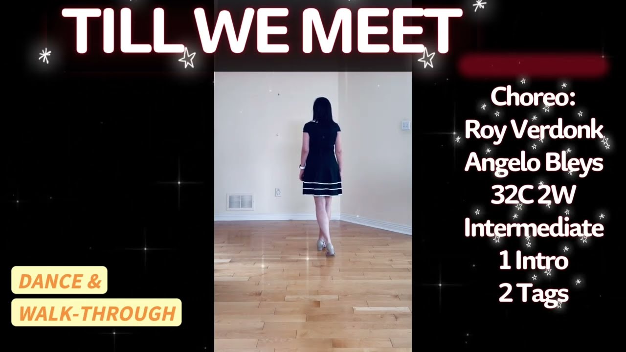 TILL WE MEET Line Dance (DEMO & WALK-THROUGH) | Intermediate | Roy Verdonk & Angelo Bleys