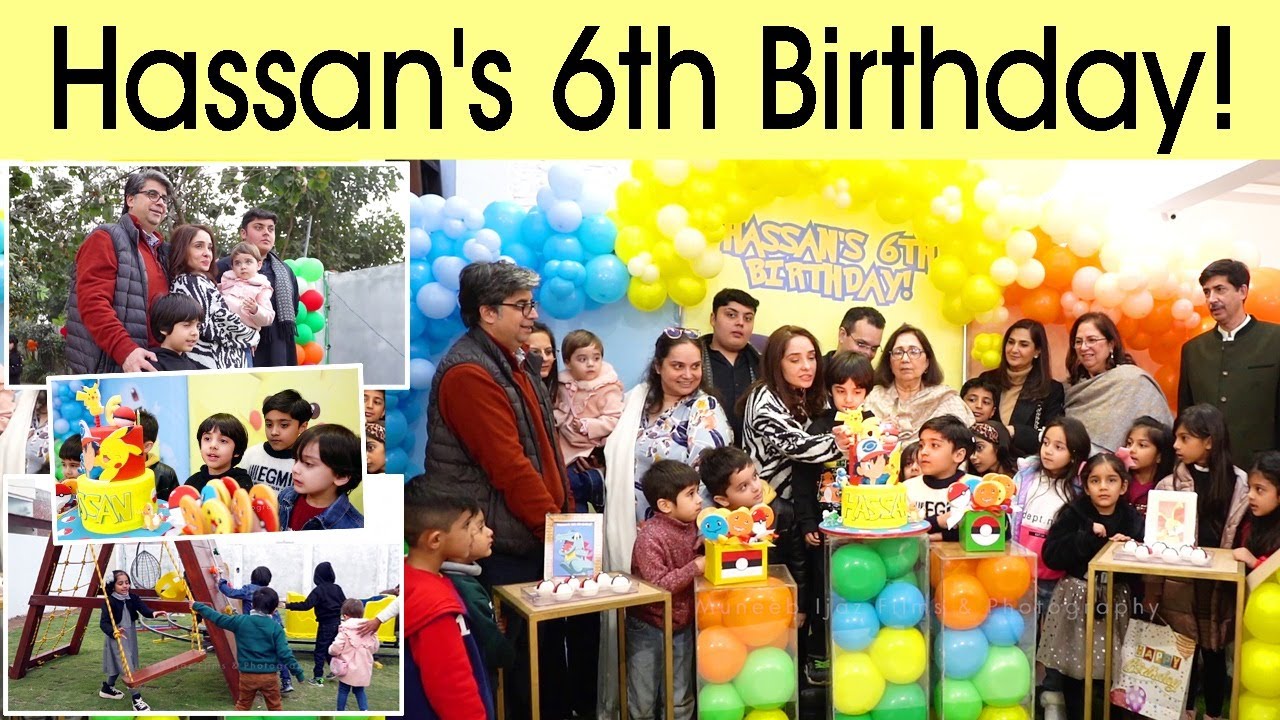 Hassan's 6th Birthday || Celebrations With Pokémon Theme || Juggun Kazim