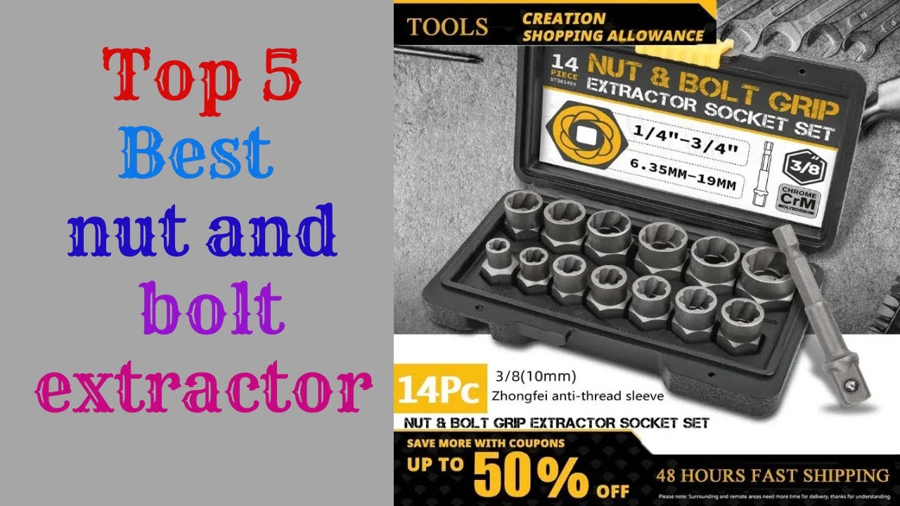 Extractor for Stripped Bolts and Nuts. REXBETI Impact Socket Remover Set is Highly Effective!