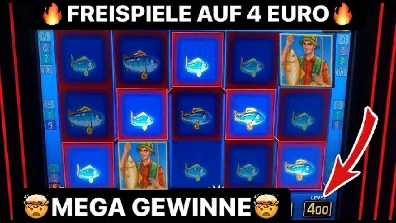Fishin Frenzy auf 4 Euro 💶 15 Freispiele MEGA GEWINN 💰 Automat Spielhalle