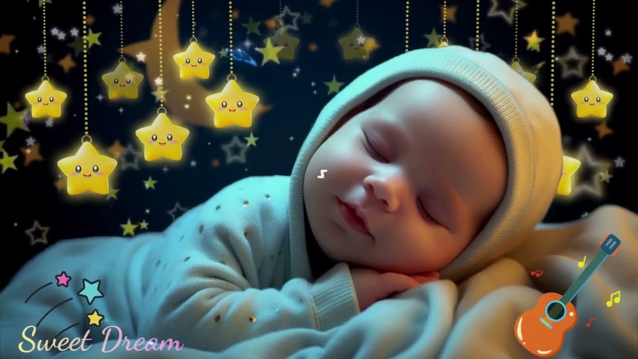 Baby Bedtime Sleep Music 🌙 Mozart & Brahms Lullabies | Sleep Instantly & Calm Babies Fast