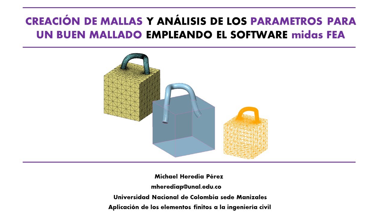 midas FEA NX | Creación de mallas y análisis de los parámetros para un buen mallado | EF