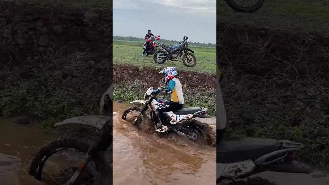 Off-roading #xpulse200 #hero #heroxpulse2004v #dirtbike #jcb #tractor