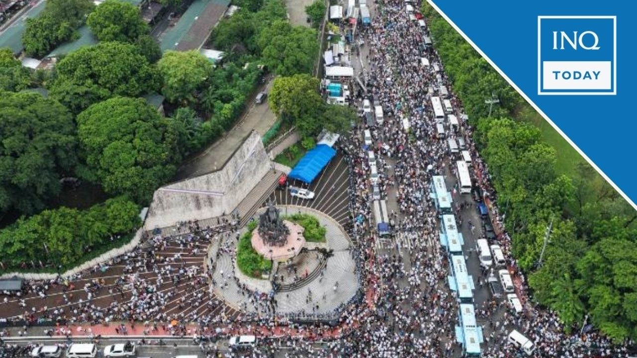 Члены Iglesia ni Cristo собрались на митинг на Эпифанио-де-лос-Сантос-авеню, критикуя &laquo;избиратель...