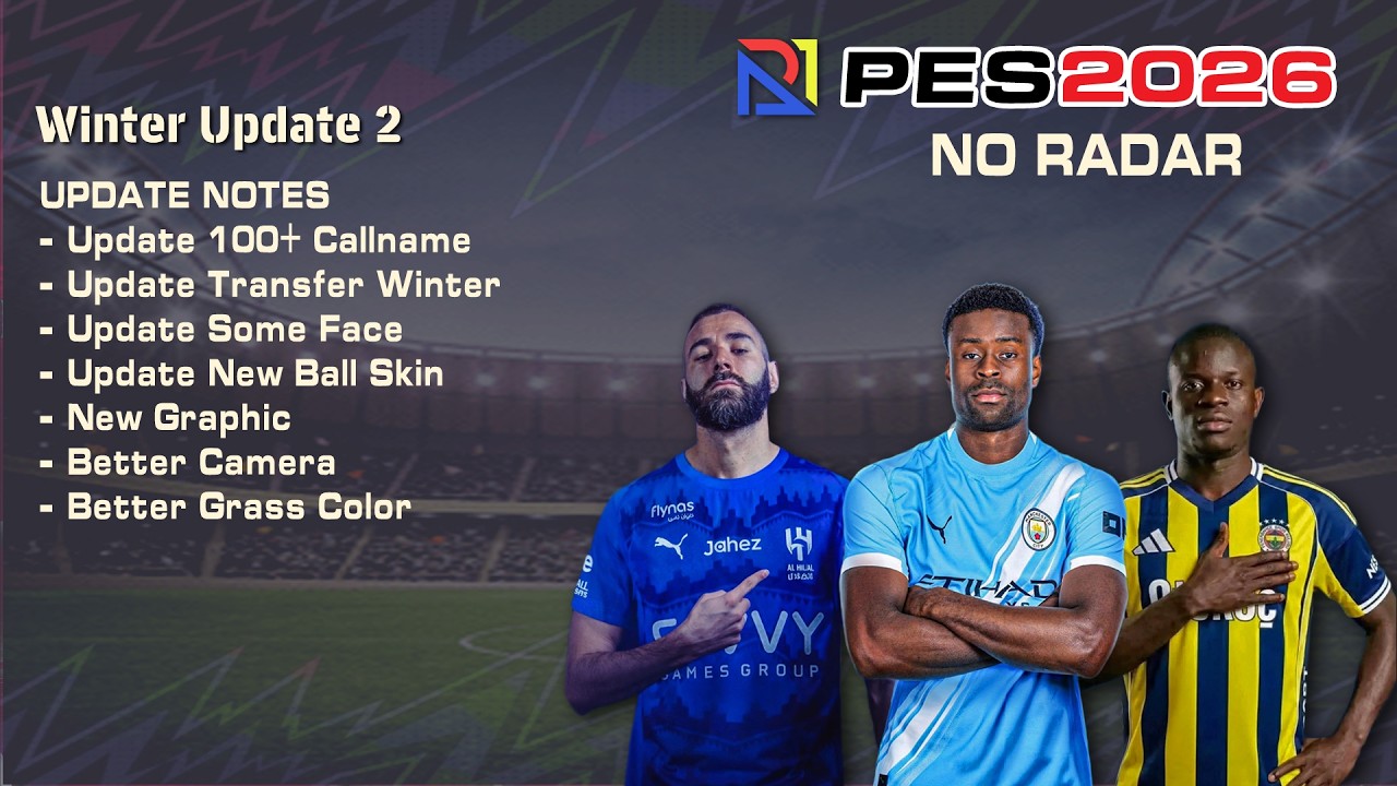PES 2026 PS2 NoRadar End Winter Transfer Update aethersx2 nethersx2