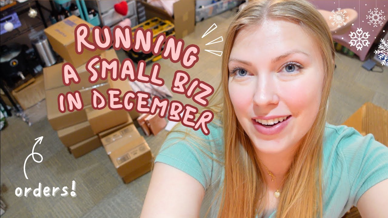The reality of keeping up with holiday orders as a handmade business // studio vlog