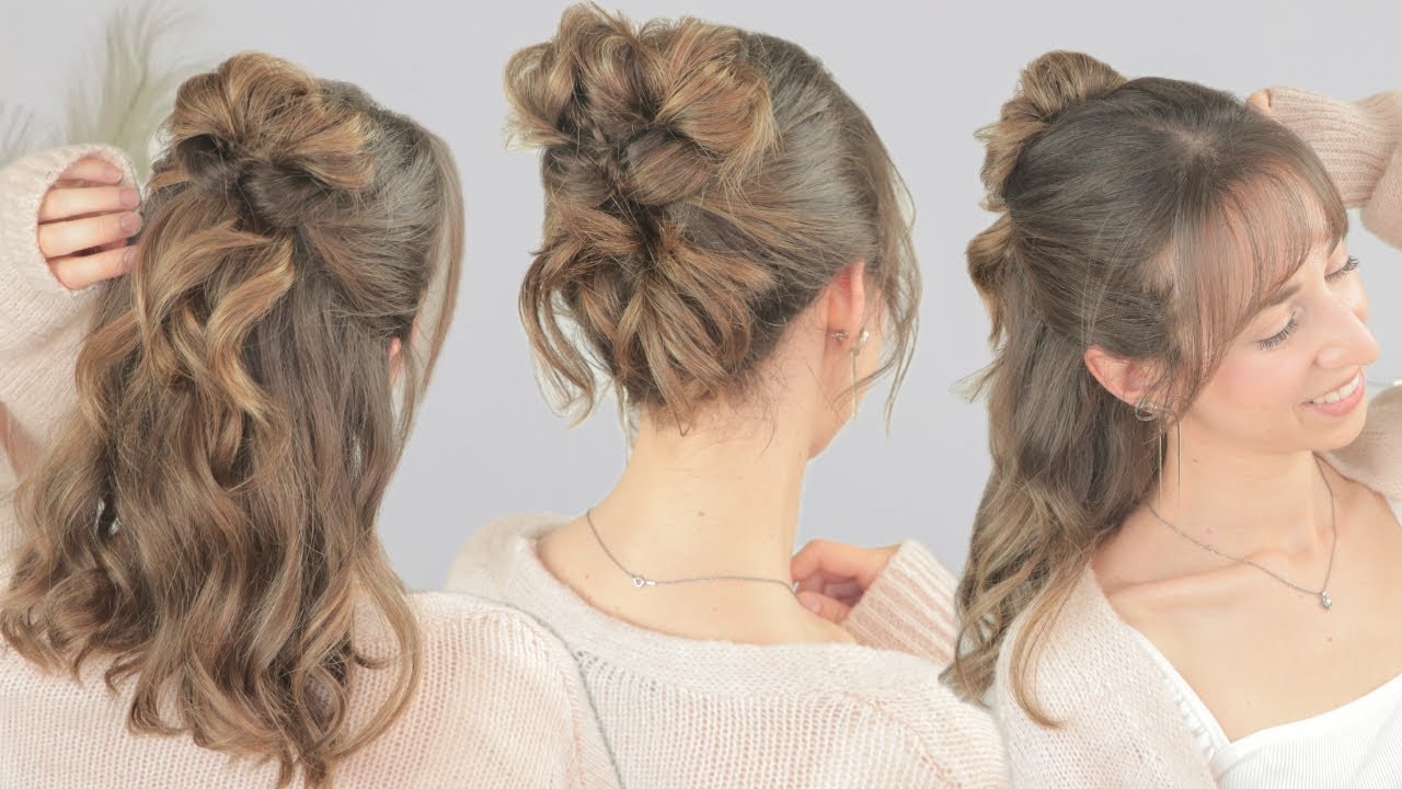 Acconciatura con UN SOLO ELASTICO ~ Messy bun idea | Silvia Viscardi